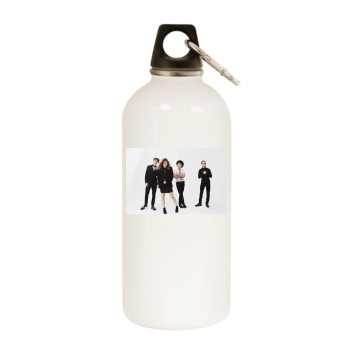 Echosmith White Water Bottle With Carabiner