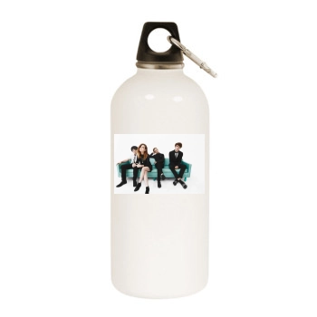 Echosmith White Water Bottle With Carabiner