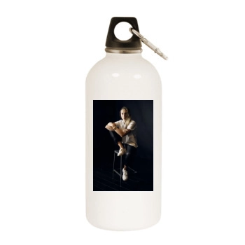 Edei White Water Bottle With Carabiner