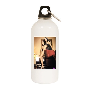 Sabrina Ferilli White Water Bottle With Carabiner