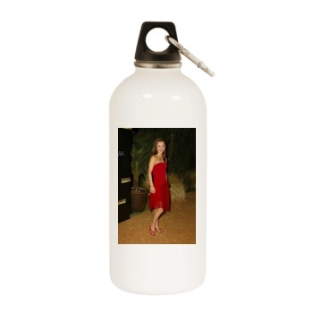Sasha Cohen White Water Bottle With Carabiner