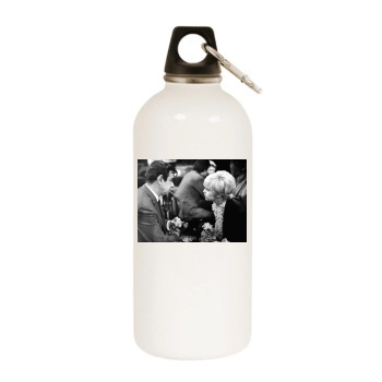 Goldie Hawn White Water Bottle With Carabiner