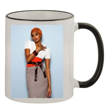 Imany 11oz Colored Rim & Handle Mug