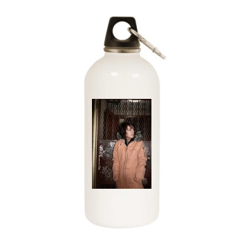 Jem White Water Bottle With Carabiner