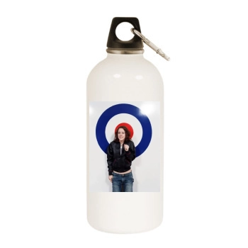 Jem White Water Bottle With Carabiner