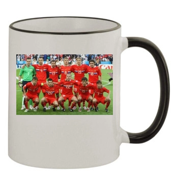 Greece National football team 11oz Colored Rim & Handle Mug