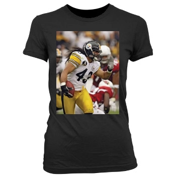 Pittsburgh Steelers Women's Junior Cut Crewneck T-Shirt