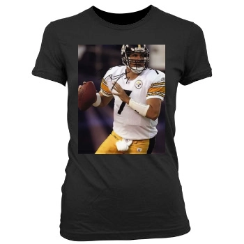 Pittsburgh Steelers Women's Junior Cut Crewneck T-Shirt
