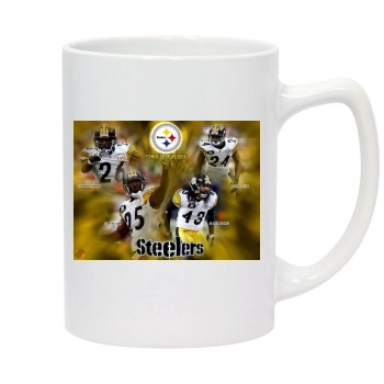 Pittsburgh Steelers 14oz White Statesman Mug