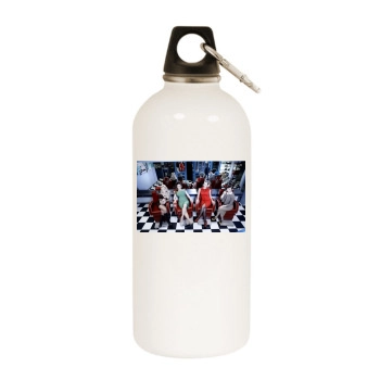 Katzenjammer White Water Bottle With Carabiner