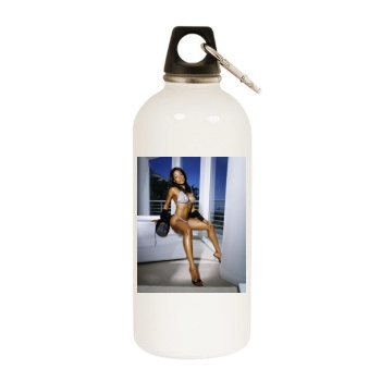 Kellita Smith White Water Bottle With Carabiner