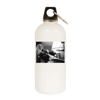 Kendra Wilkinson White Water Bottle With Carabiner