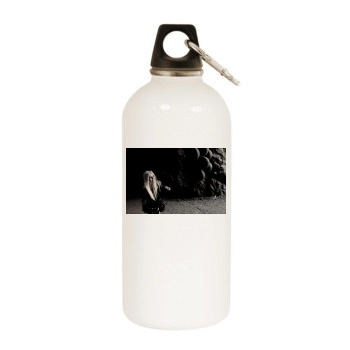 Kerli White Water Bottle With Carabiner