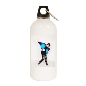 Kiesza White Water Bottle With Carabiner