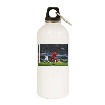Liverpool White Water Bottle With Carabiner