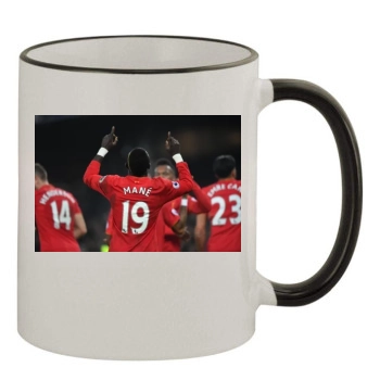 Liverpool 11oz Colored Rim & Handle Mug