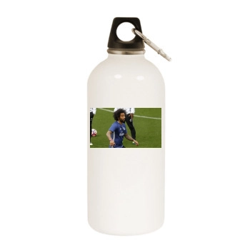 Marcelo White Water Bottle With Carabiner