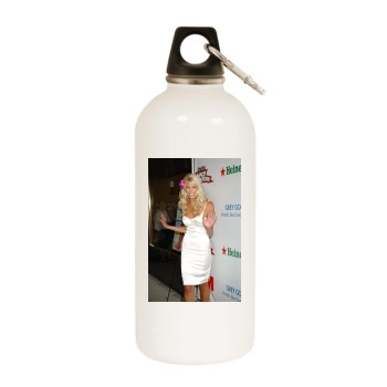 Beth Ostrosky White Water Bottle With Carabiner