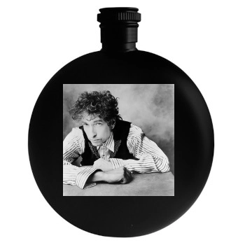 Bob Dylan Round Flask