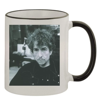 Bob Dylan 11oz Colored Rim & Handle Mug