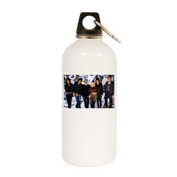 Blondie White Water Bottle With Carabiner
