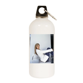 Brooke Burns White Water Bottle With Carabiner
