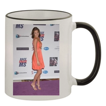 Brooke Burns 11oz Colored Rim & Handle Mug