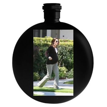 Brooke Shields Round Flask