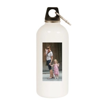 Brooke Shields White Water Bottle With Carabiner