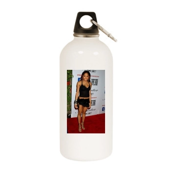 Brooke Valentine White Water Bottle With Carabiner
