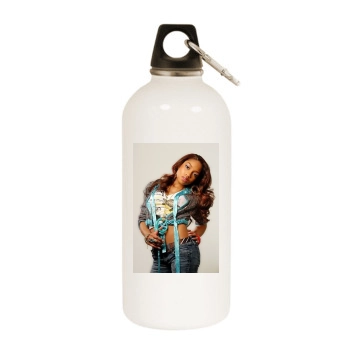 Brooke Valentine White Water Bottle With Carabiner