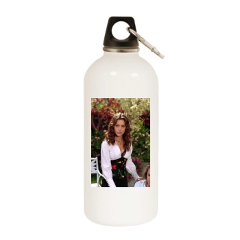 Charmed White Water Bottle With Carabiner