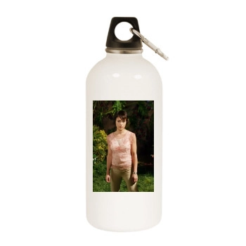Charmed White Water Bottle With Carabiner