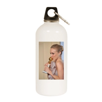 Caprica White Water Bottle With Carabiner