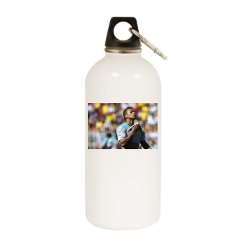 Nani White Water Bottle With Carabiner