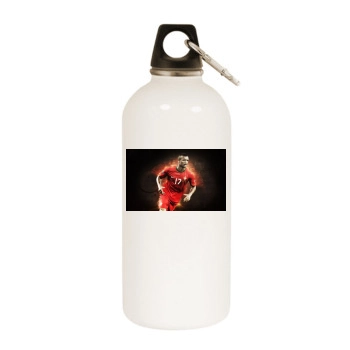 Nani White Water Bottle With Carabiner