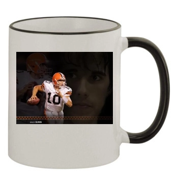Brady Quinn 11oz Colored Rim & Handle Mug