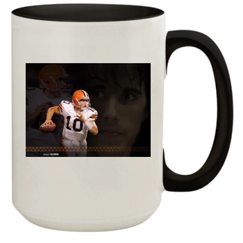 Brady Quinn 15oz Colored Inner & Handle Mug