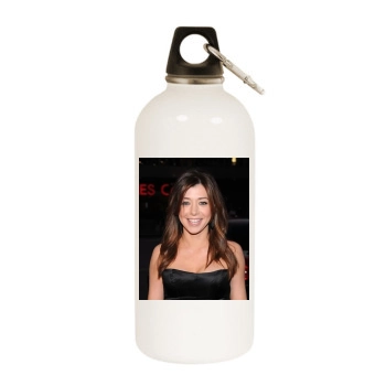 Alyson Hannigan White Water Bottle With Carabiner