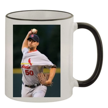 Baseball 11oz Colored Rim & Handle Mug