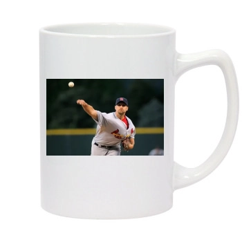 Baseball 14oz White Statesman Mug