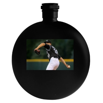 Baseball Round Flask
