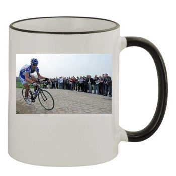 Cycling 11oz Colored Rim & Handle Mug