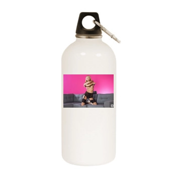 Coxy White Water Bottle With Carabiner