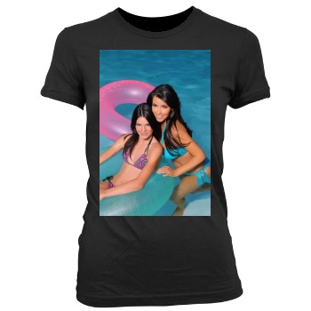 Kim Kardashian Women's Junior Cut Crewneck T-Shirt