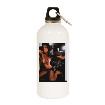 Maxim White Water Bottle With Carabiner