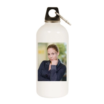 Lafee White Water Bottle With Carabiner