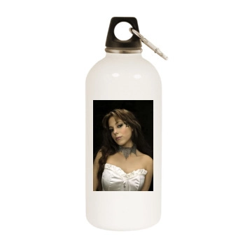 Lafee White Water Bottle With Carabiner