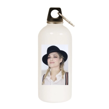 Laura Chiatti White Water Bottle With Carabiner