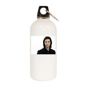 Ben Barnes White Water Bottle With Carabiner